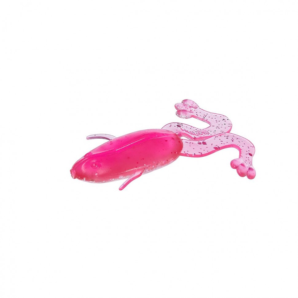 Лягушка Helios Crazy Frog 3,55"/9,0 см, цвет Silver Sparkles & Pink 4 шт HS-23-035 , 
